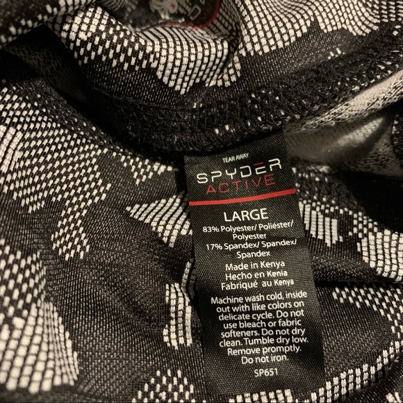 Spyder Active Grey Camo Fleece Lined Leggings NWT Sz Large - Picture 9 of 10